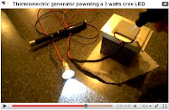 Thermoelectric generator powering a 3 watts cree LED