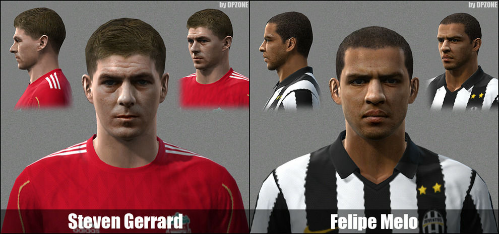 Pes 2010 - Gerrard & Felipe Melo Faces Preview