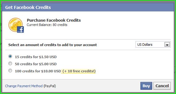 facebook credits money maker