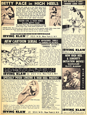 1950s ads for bondage/fetish books