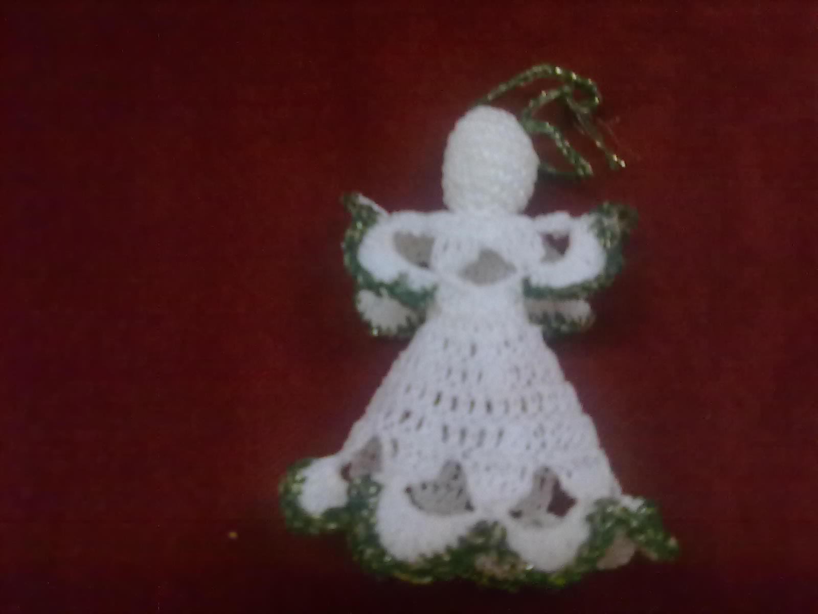 Le cose preziose di roberta: decorazioni per l'albero (angeli all ... Annuncio nascita uncinetto