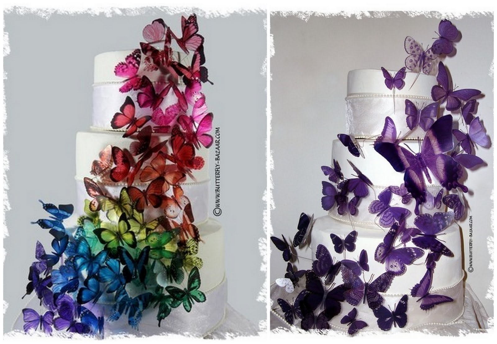 How To DIY Your Wedding Cake Butterfly Theme