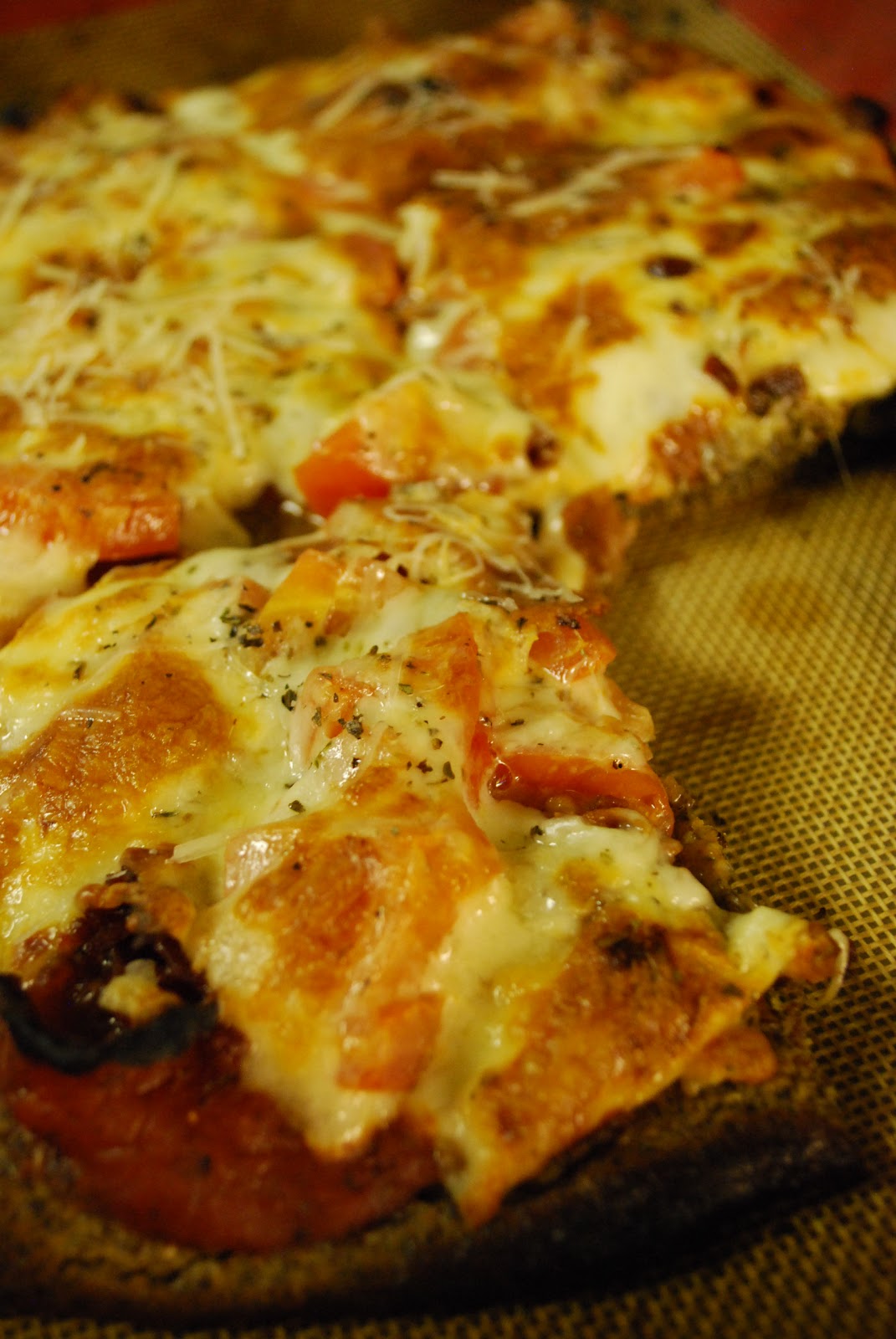 Whipped Homemade Pizza with Flax Meal Pizza Crust