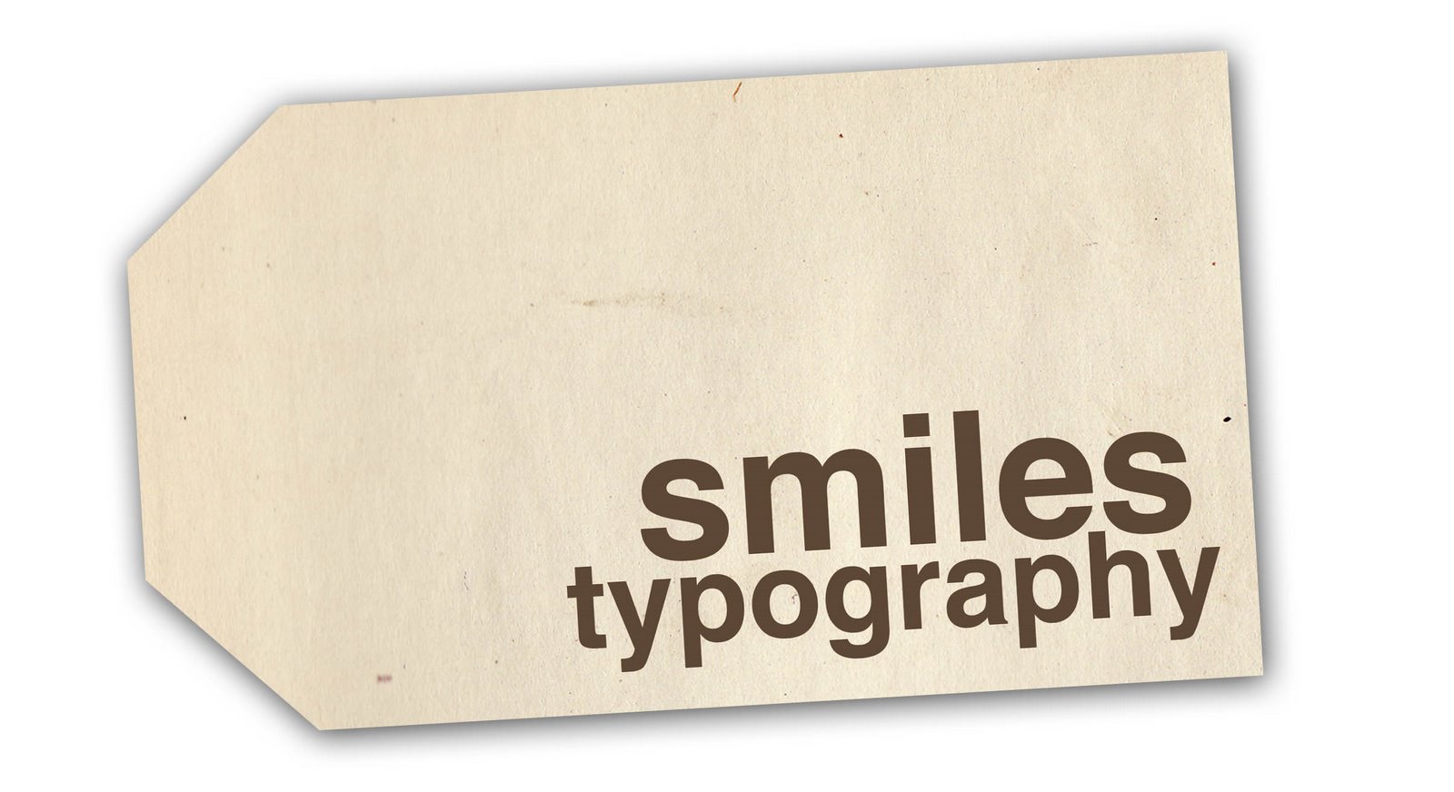 smiles typography