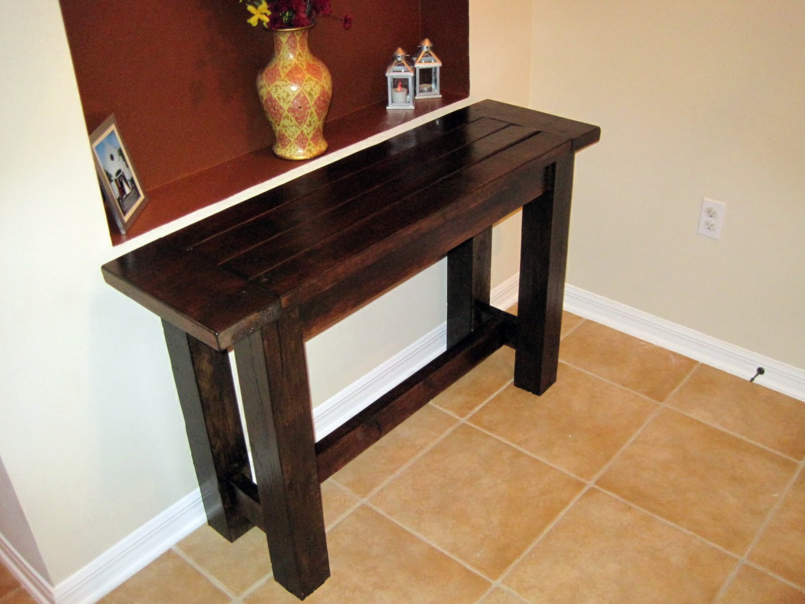 Anyone wanna see our 500 Pottery Barn console table? The DIS Disney