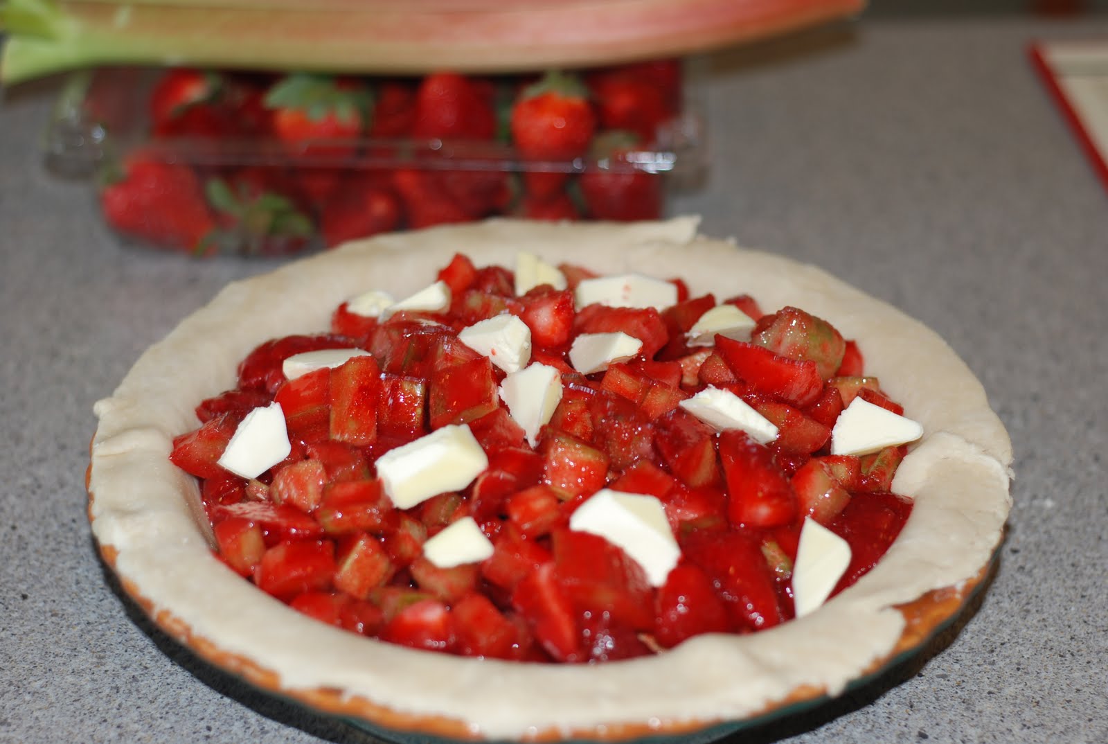food Strawberry Rhubarb Pie....