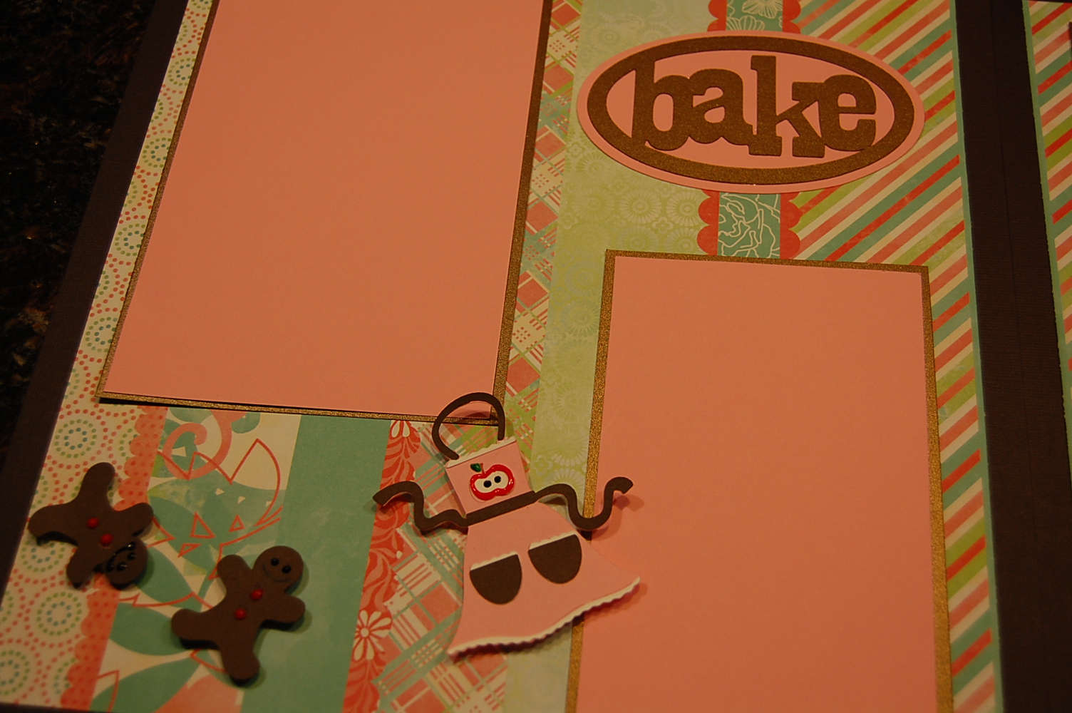 The Crafty Touch Bake Scrapbook Layout From My Kitchen Cricut Cartridge