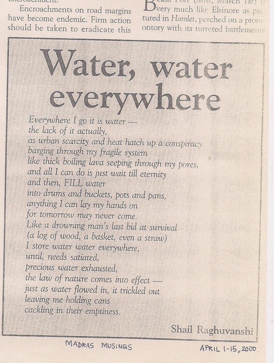 Muse, Verse n' You Poem published in Madras Musings