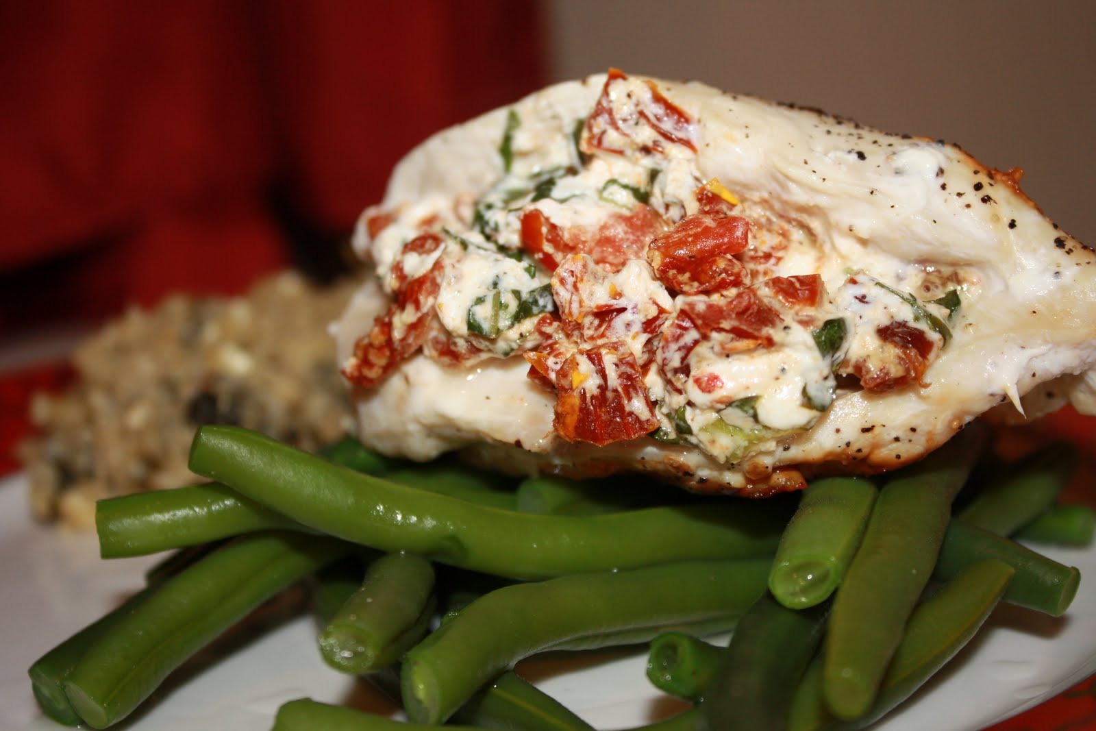 The Bitchin' Kitchin' Chicken Stuffed with Goat Cheese & Sundried Tomatoes