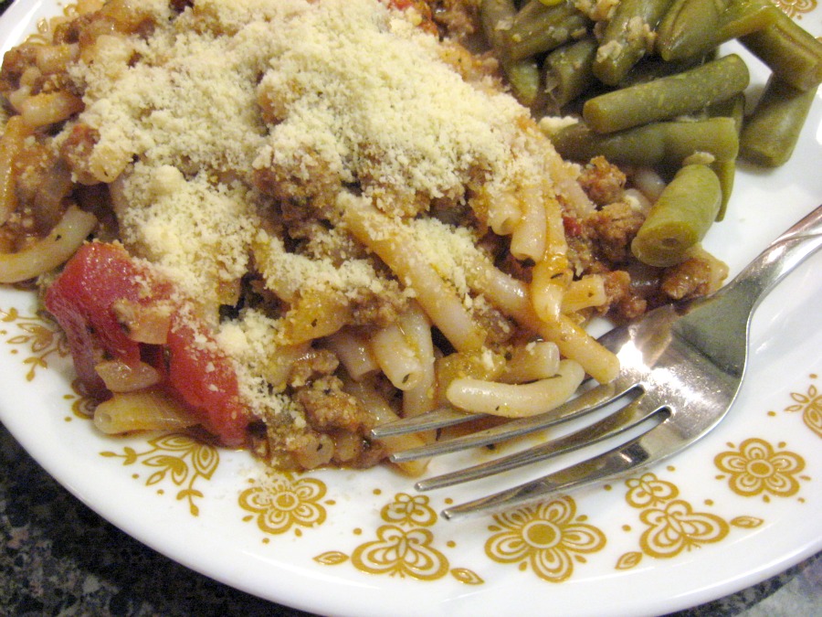 Carrie S. Forbes Gluten Free Beef Italian Skillet Meal (Goulash) Recipe