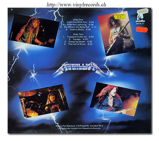 Metallica-Ride The Lightning Альбом