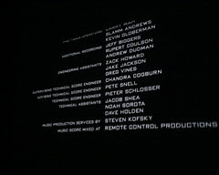 End Movie Credits