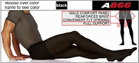 ActivSkin A876 Footed Full Support Male Tights