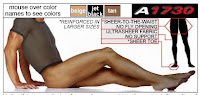 ActivSkin Style A1730 men's STW pantyhose in black