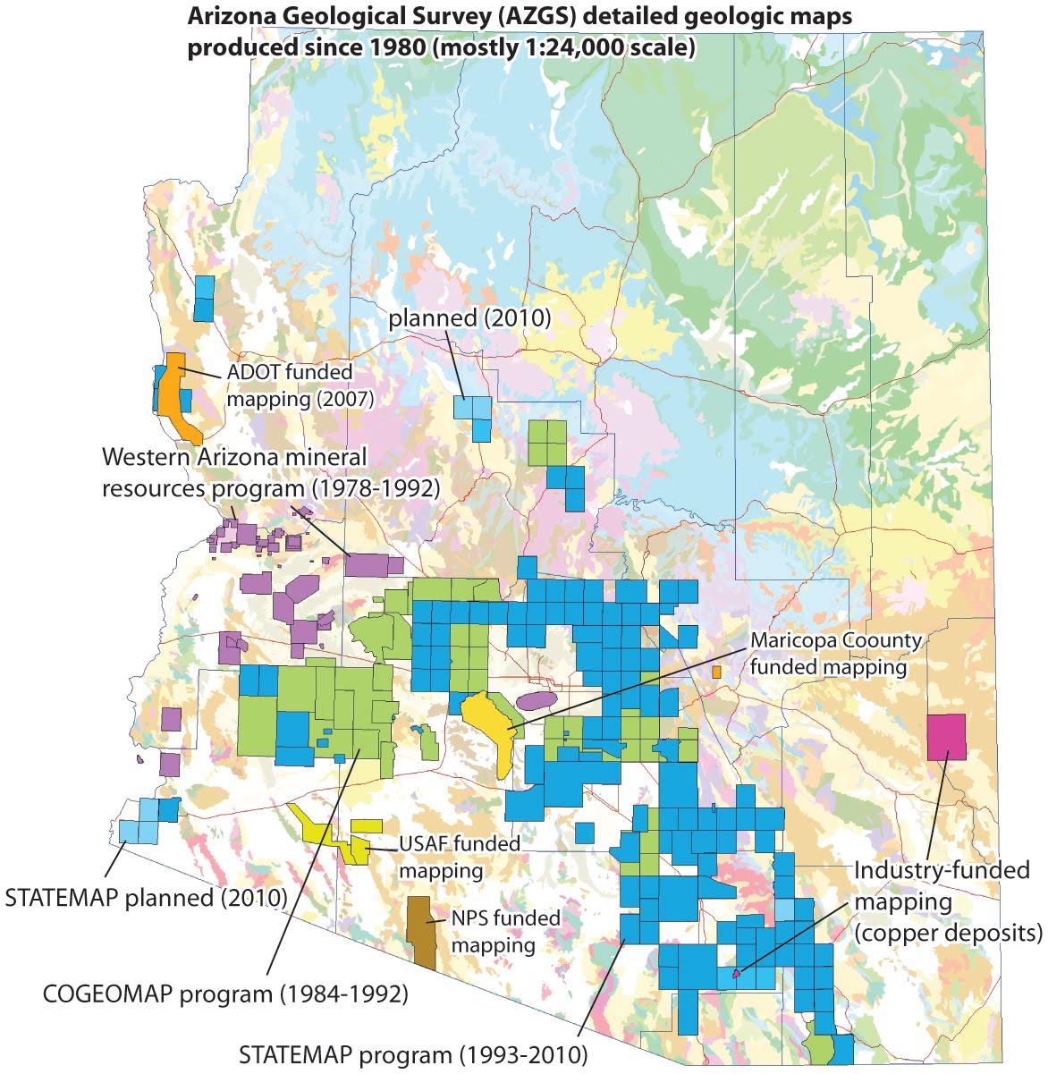 Arizona Geographic Alliance Maps Calendar 2024