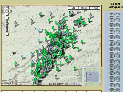 arkansas earthquake map