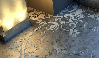 flynxs concrete art floor Transparent House