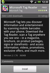 Microsoft Tag Reader: Made for Google's Android Platform Microsoft Tag Reader: Made for Google's Android Platform Image