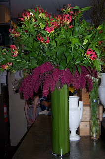 Cascading Amaranthys Vase Arrangement Camberwell Florist