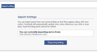 Automatic Importing of RSS Feeds on Facebook