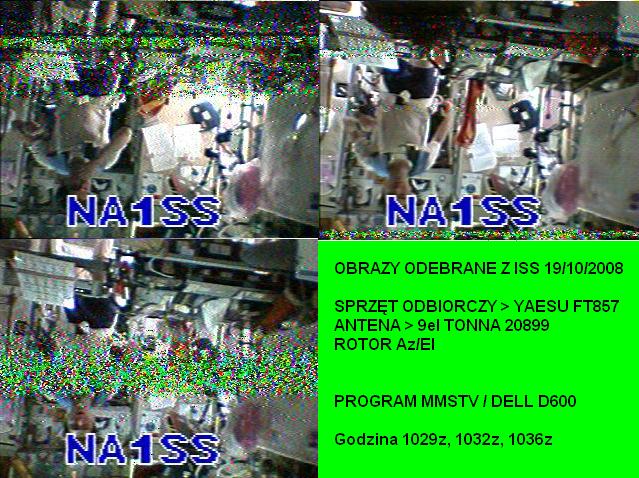 SSTV z ISS 19 października 2008