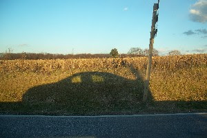 car with shadow