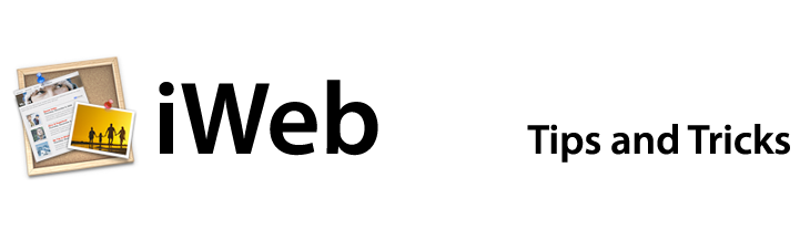 iWeb Tips and Tricks