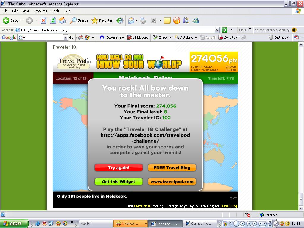 Traveler IQ Challenge The Cube