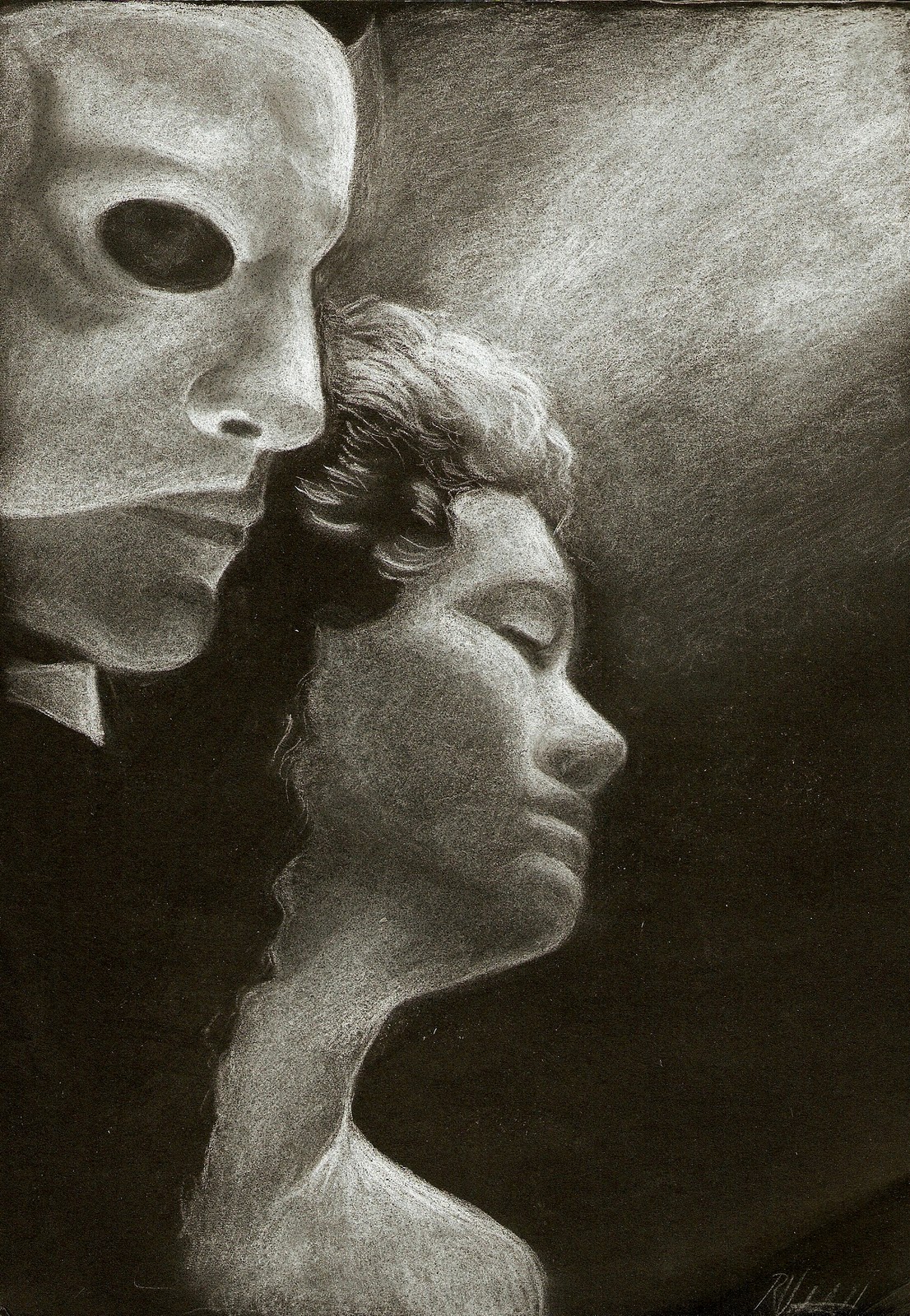 Rebecca's Drawings Chalk and Charcoal drawings