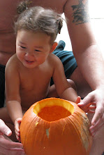 AVA'S 1ST PUMPKIN CARVING