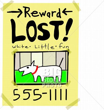 lost and found sign template