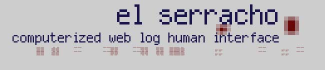 el serracho brand web log computer interface