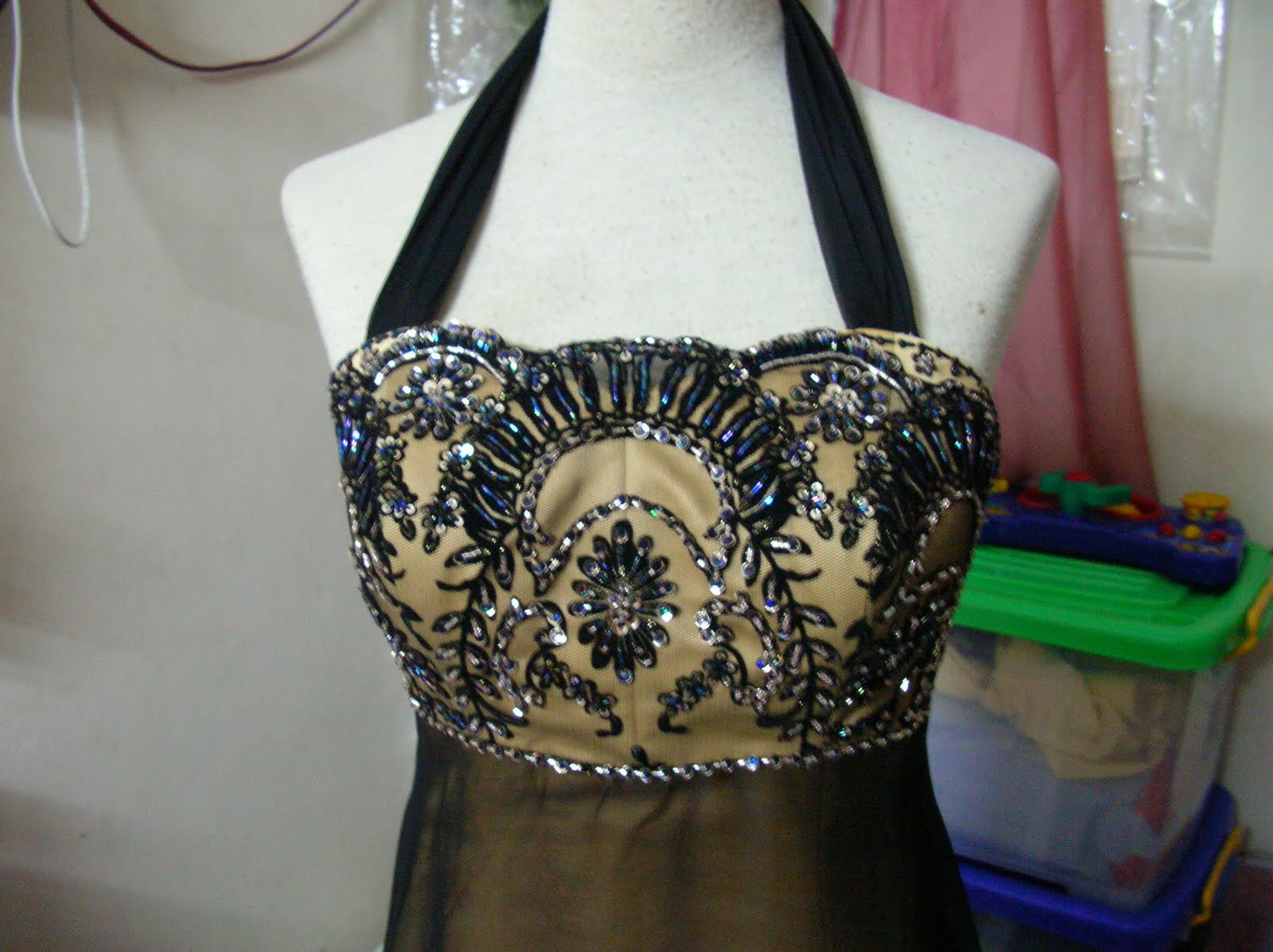 kebaya brokat untuk akad nikah hitam