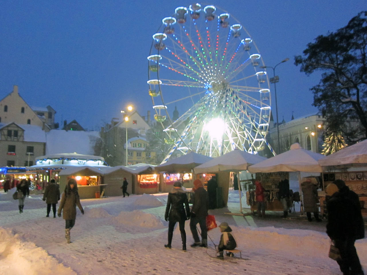 New Year&#039;s Evening - Riga Photos