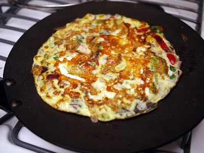 Indian Veggie Omelette Recipe