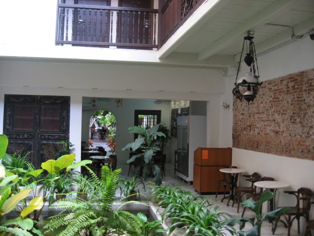 Dining area inside Puri Hotel