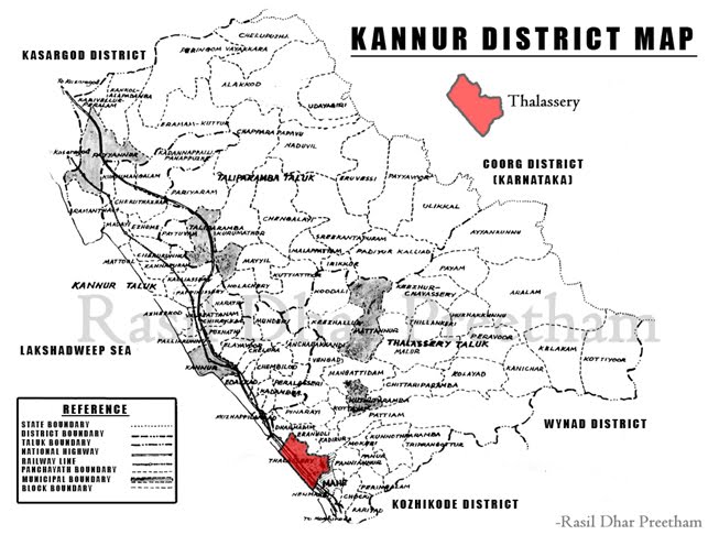 District Map- Kannur.
