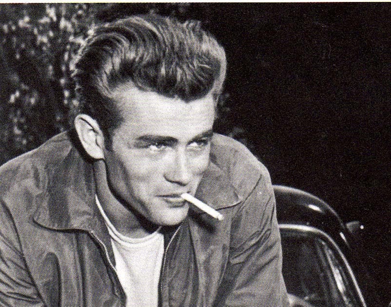 famous people smoking cigarettes James Dean