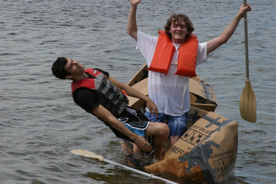 cardboard boat