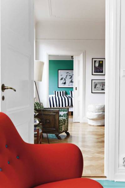 decortherapia: Inspiración: Rayas + color Aguamarina