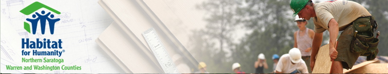 Habitat Work Blog (Habitat for Humanity of Northern Saratoga, Warren & Washington Counties)