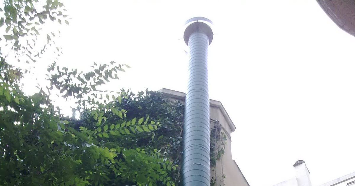 Fotos de trabajos de sustitucion de chimenea vieja - Canalones nave