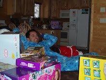Daddy getting buried in gifts