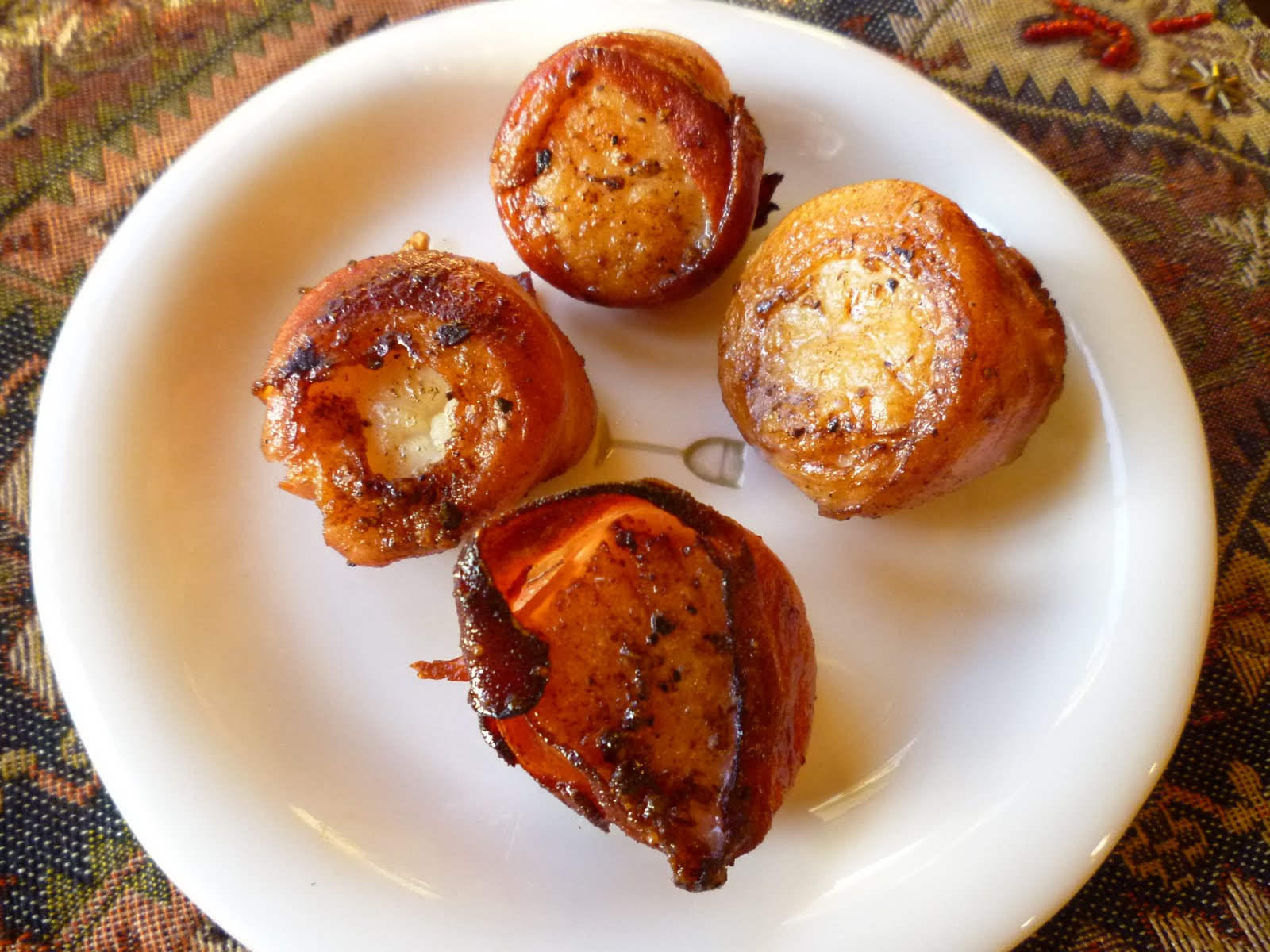 The Chef In My Head Pan Seared Diver Scallops Wrapped in Prosciutto