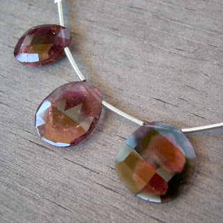 watermelon tourmaline slices