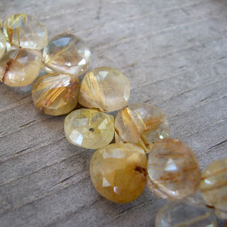 rutilated quartz beads