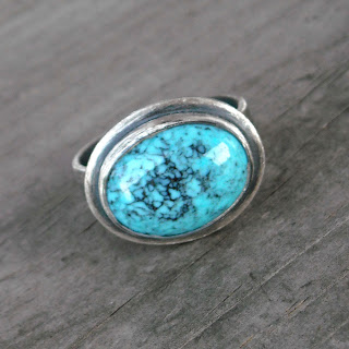 rustic turquoise ring