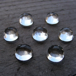 faceted crystal cabochon