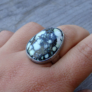 chunky turquoise ring