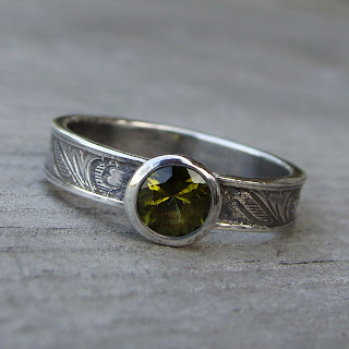 tourmaline engagement ring